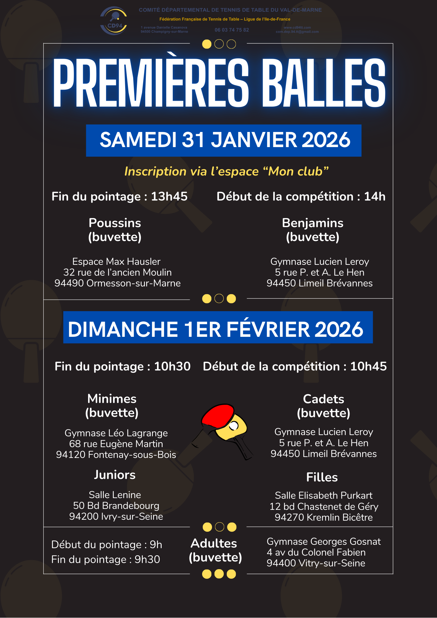 Affiche Premières Balles